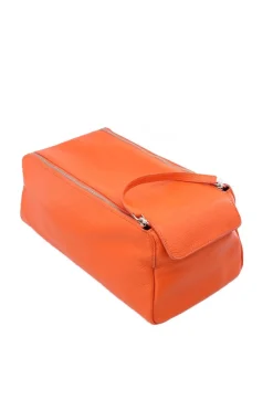 Beauty case uomo in pelle Orciani