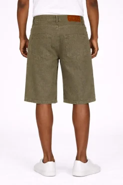 Bermuda Uomo Denim con Logo lounge frange