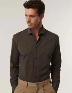 Camicia collo francesce tessuto tecnico Active