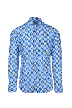 Camicia fantasia in tessuto tecnico Next