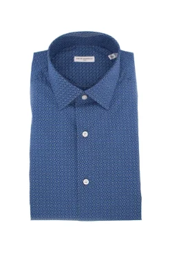 Camicia in cotone microfantasia