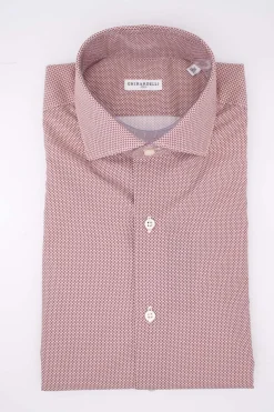Camicia in cotone microfantasia