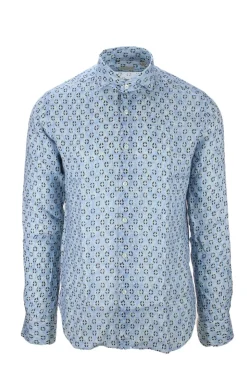 Camicia in lino fantasia