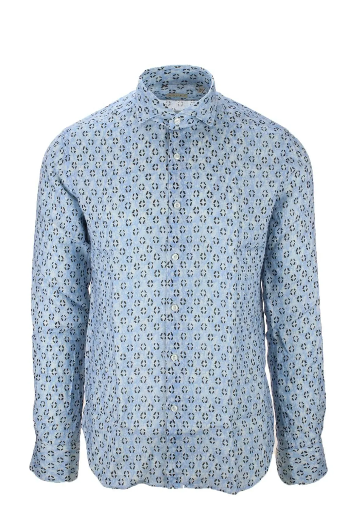 Camicia in lino fantasia