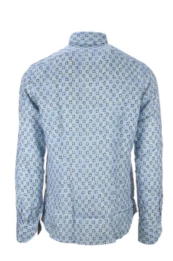Camicia in lino fantasia