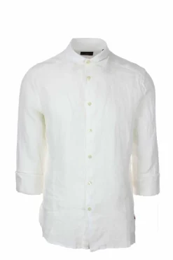 Camicia in lino manica lunga