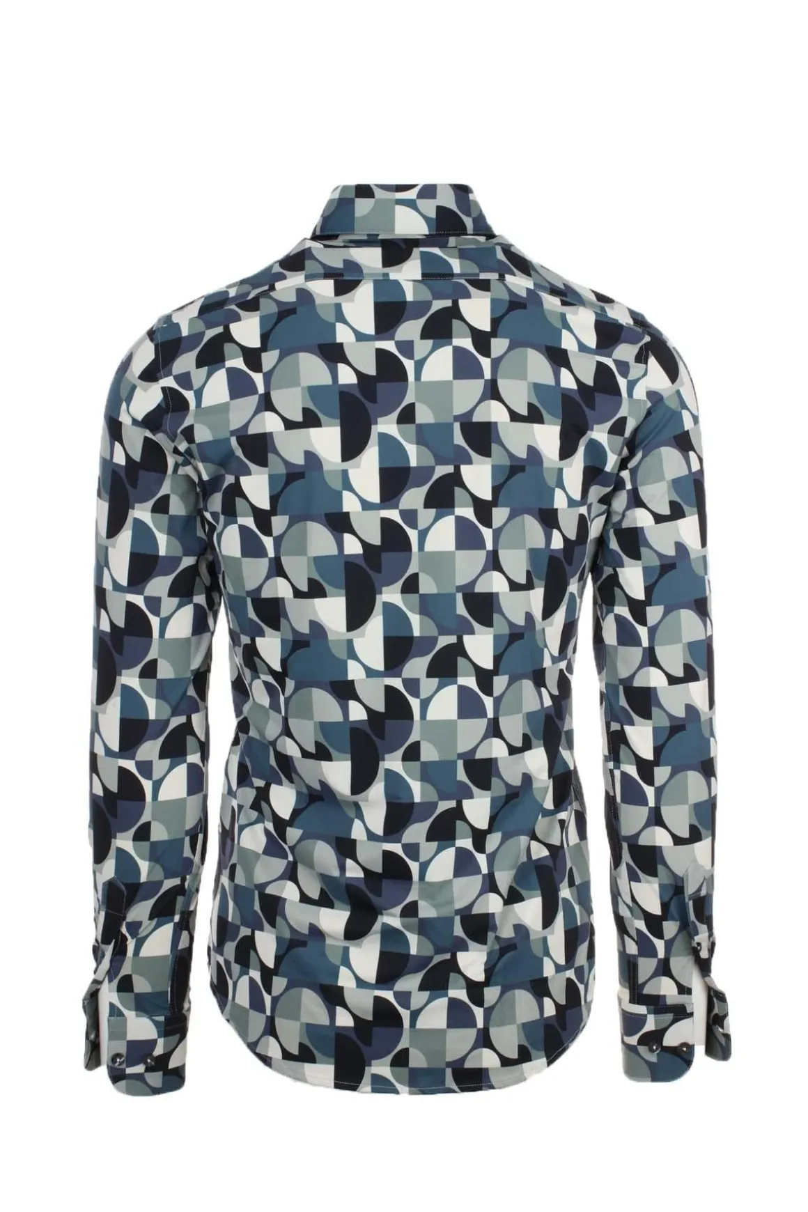 Camicia in tessuto tecnico fantasia