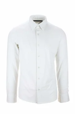 Camicia in tessuto tecnico micro fantasia