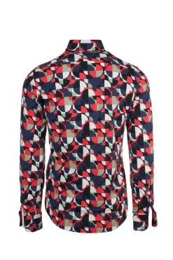 Camicia in tessuto tecnico fantasia