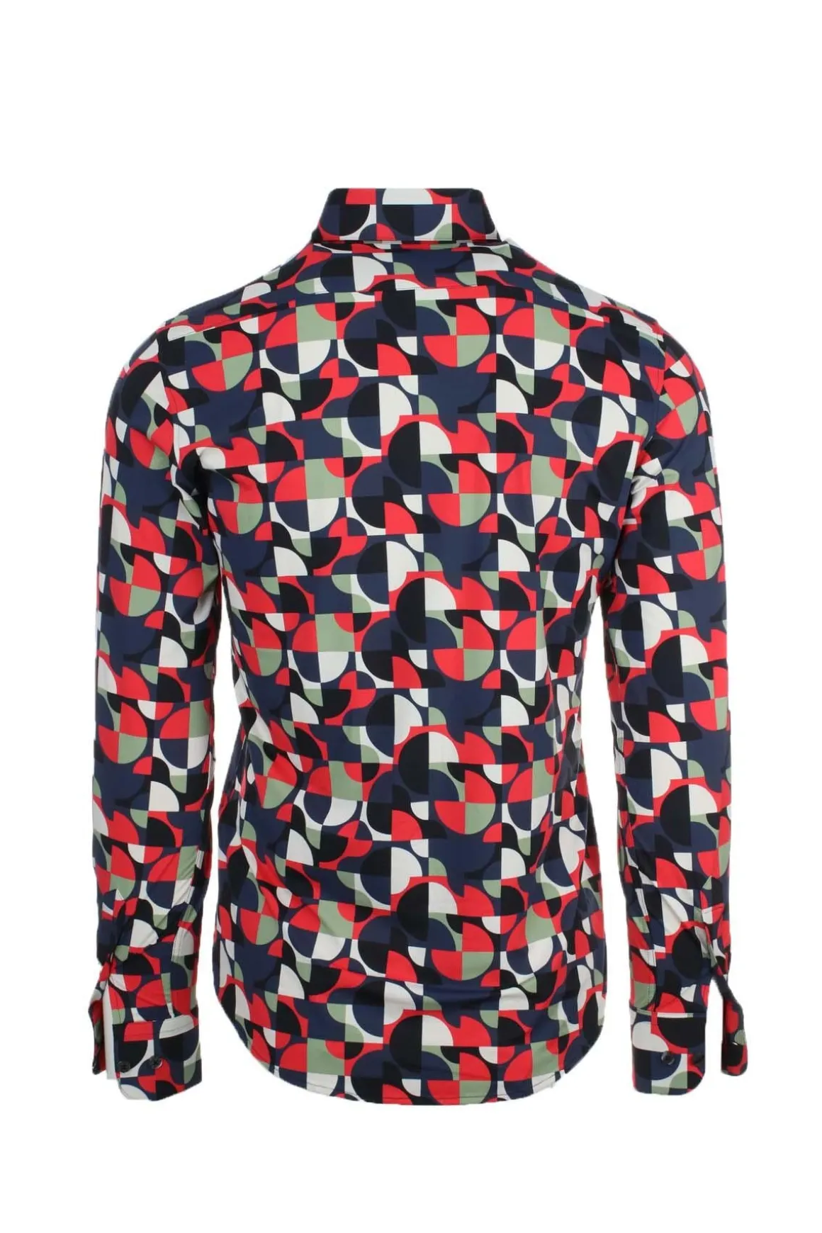 Camicia in tessuto tecnico fantasia