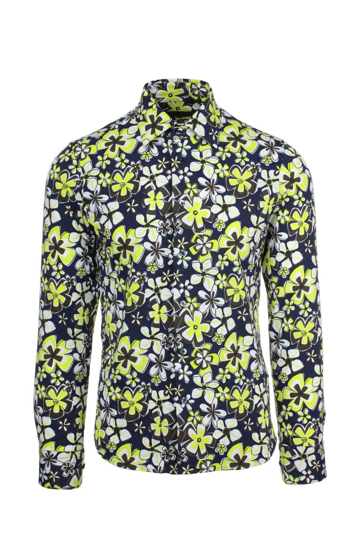 Camicia in tessuto tecnico fantasia