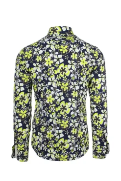 Camicia in tessuto tecnico fantasia