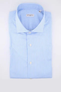 Camicia manica lunga in cotone righe