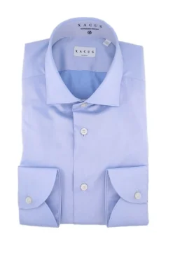 Camicia manica lunga in cotone unito