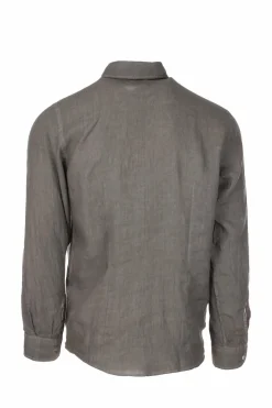 Camicia manica lunga lino lavato