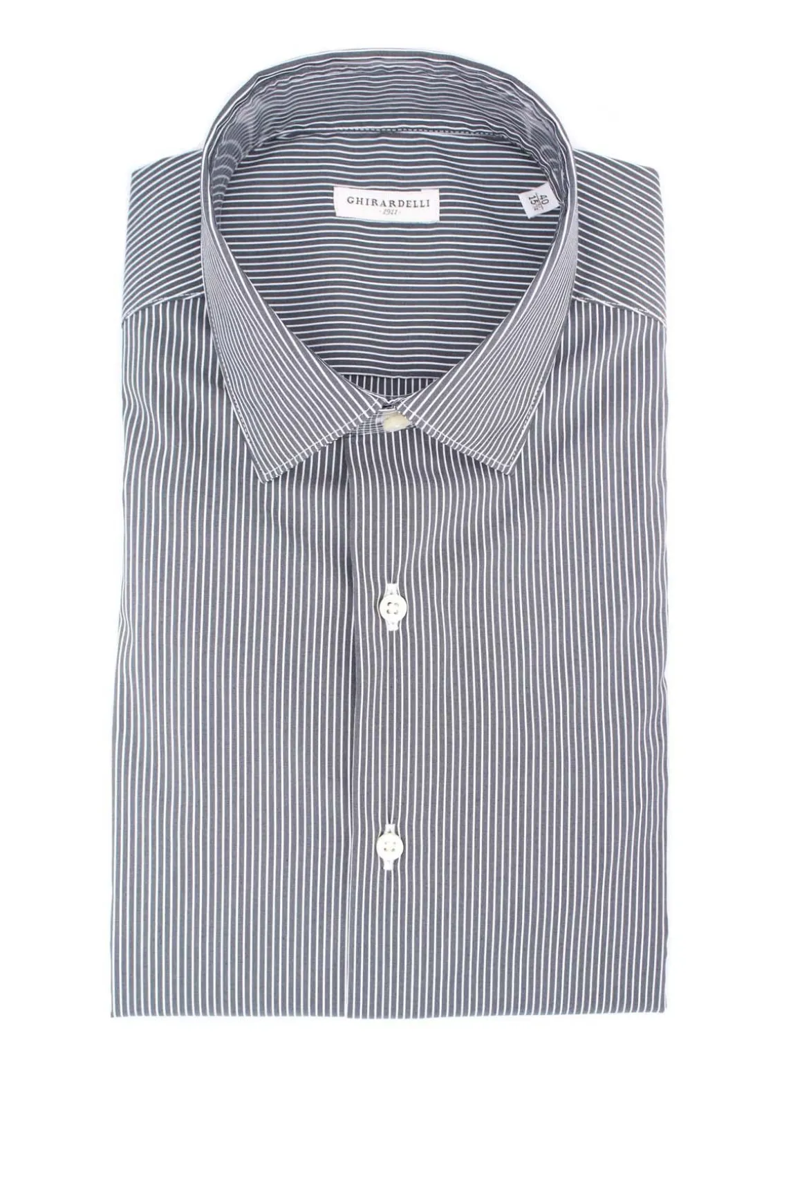 Camicia manica lunga riga in cotone