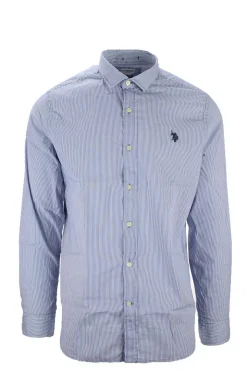 Camicia righe in cotone stretch