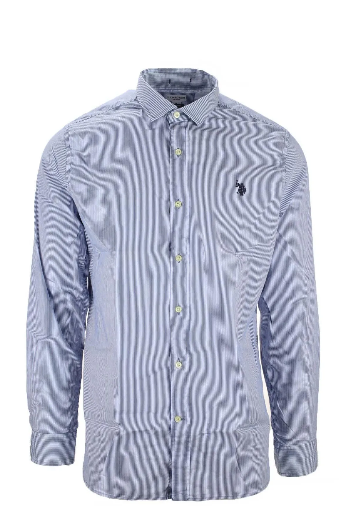 Camicia righe in cotone stretch