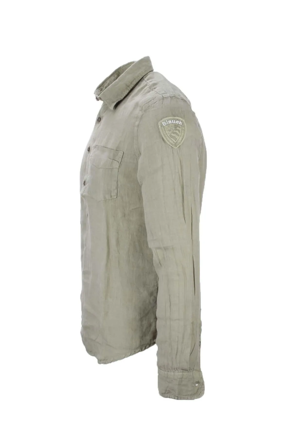 Camicia serafino in lino