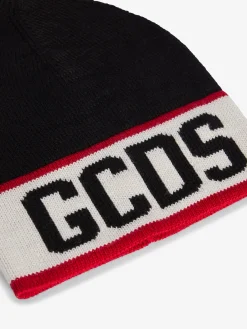 Cappellino in lana con logo GCDS