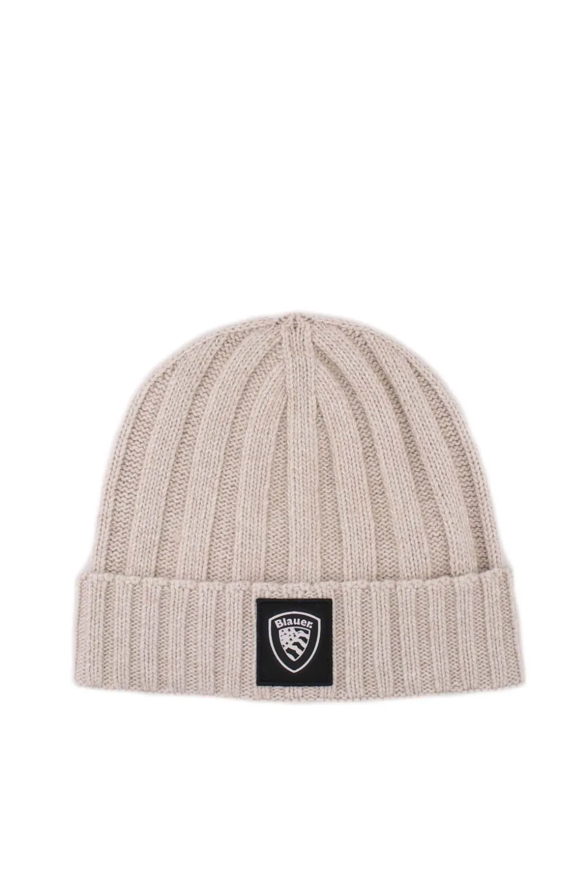 Cappellino in lana con risvolto