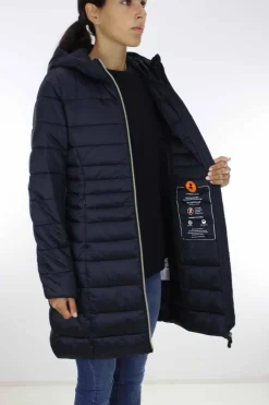 Cappotto lungo con cappuccio Camille