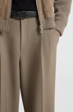 Cintura uomo reversibile con fibbia logo doppia B