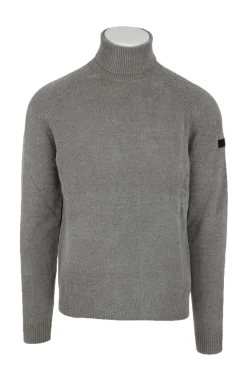 Dolcevita in ciniglia velvet turtleneck knit