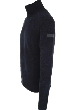 Dolcevita in ciniglia velvet turtleneck knit