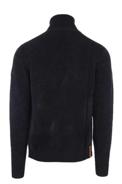 Dolcevita in ciniglia velvet turtleneck knit