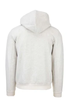 Felpa cardigan zip con cappuccio