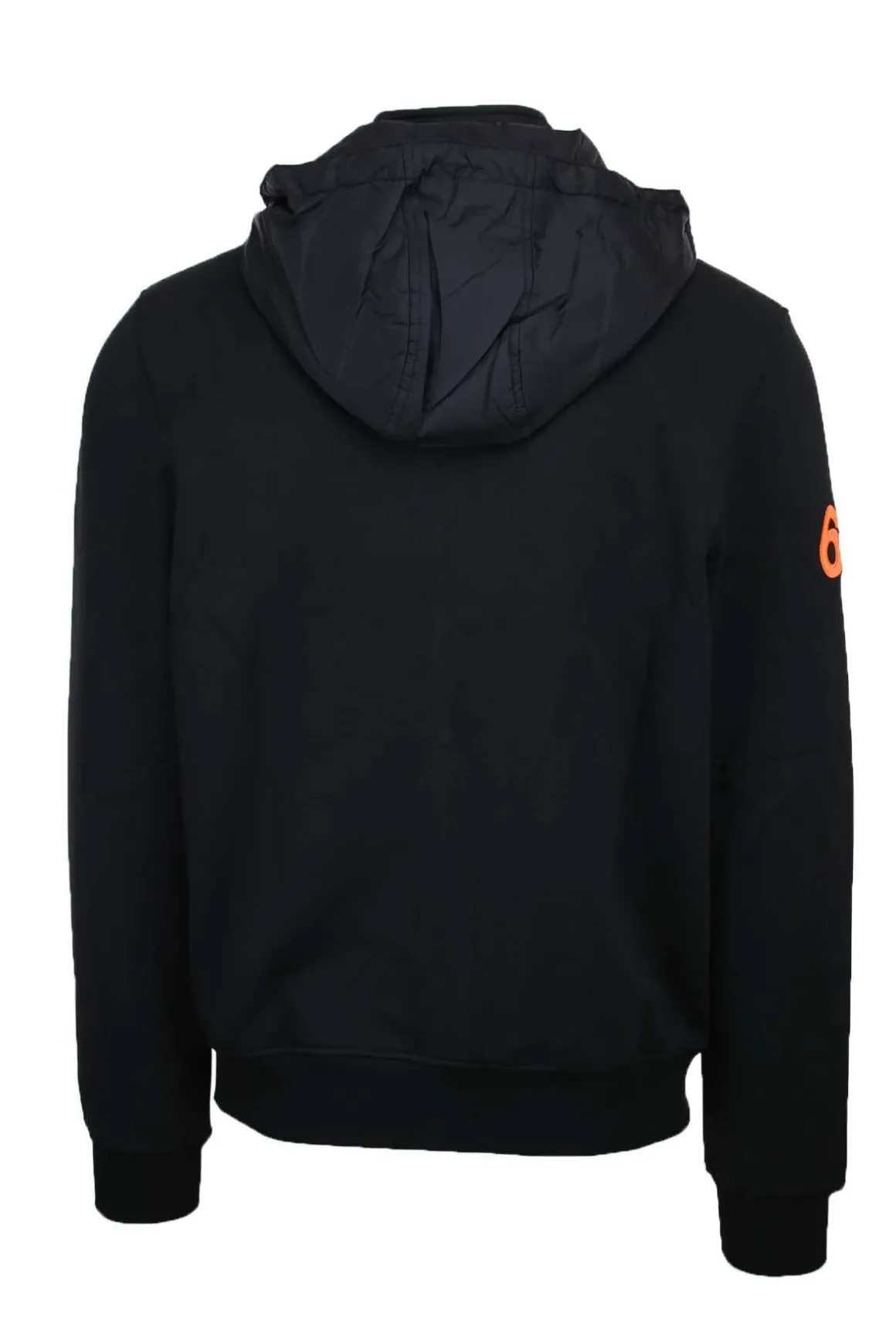 felpa cardigan zip con cappuccio