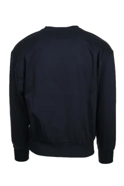 Felpa girocollo con logo glitterato