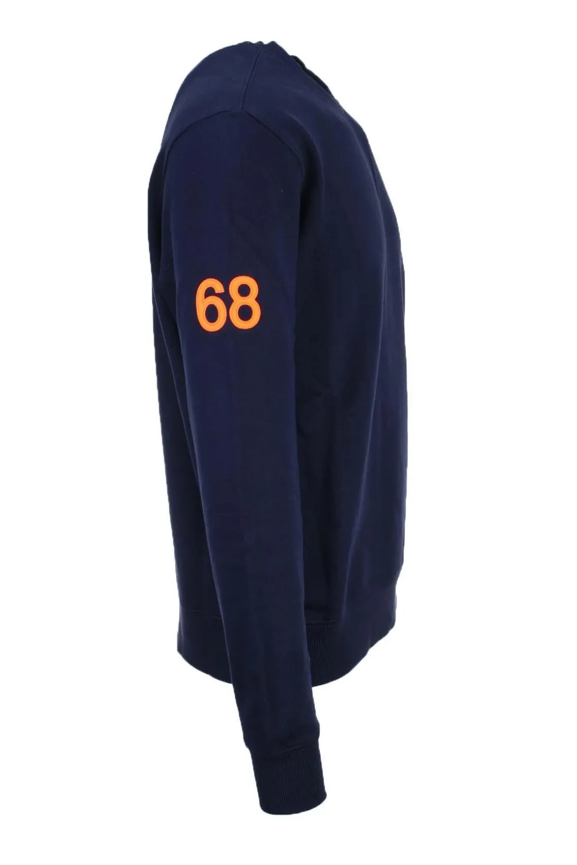 Felpa girocollo dettagli fluo SUN68