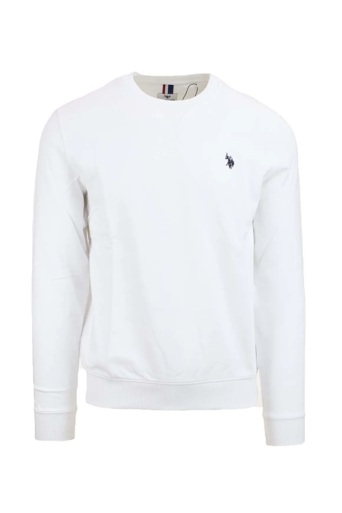 Felpa girocollo in cotone con logo