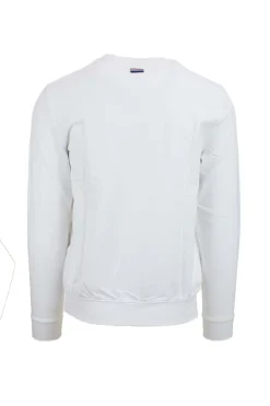 Felpa girocollo in cotone con logo