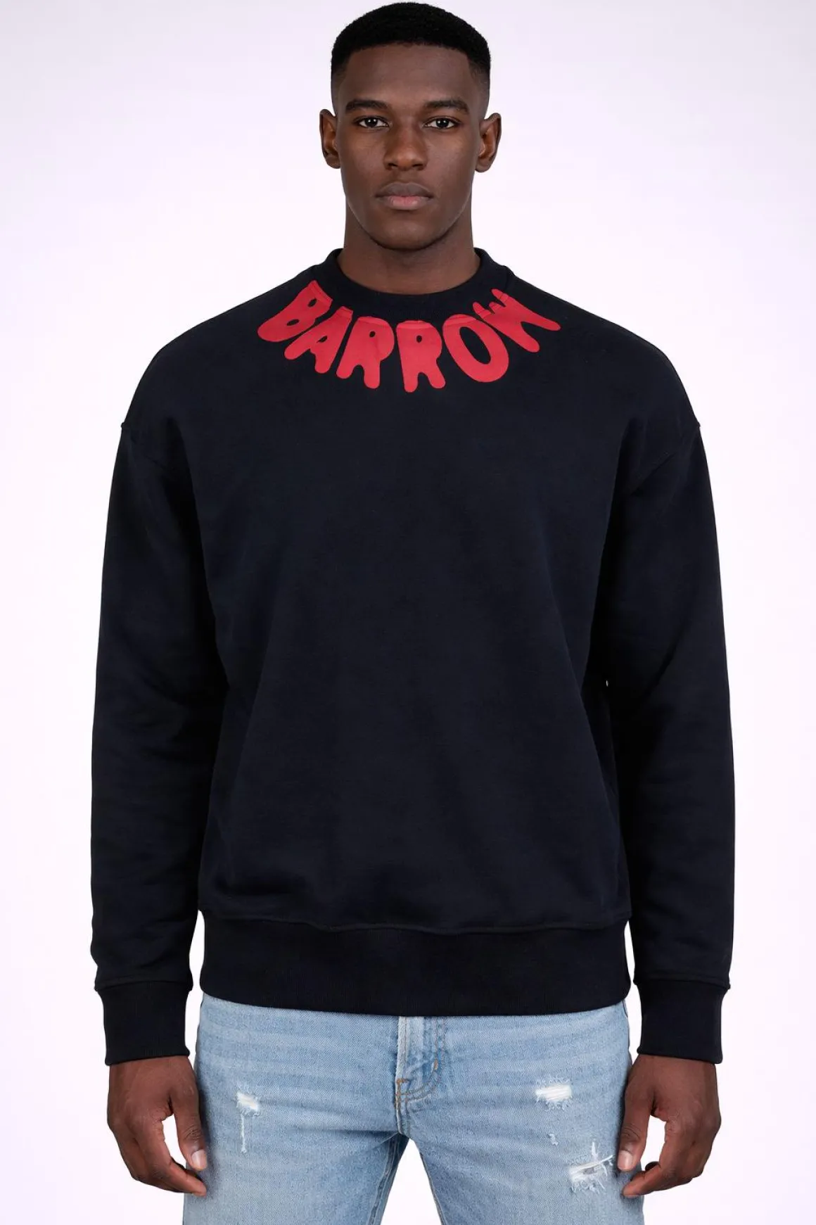 Felpa Uomo con Logo lettering sul Collo