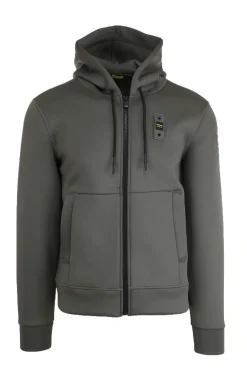 Felpa zip in neoprene con cappuccio COLBY NEOPRENE