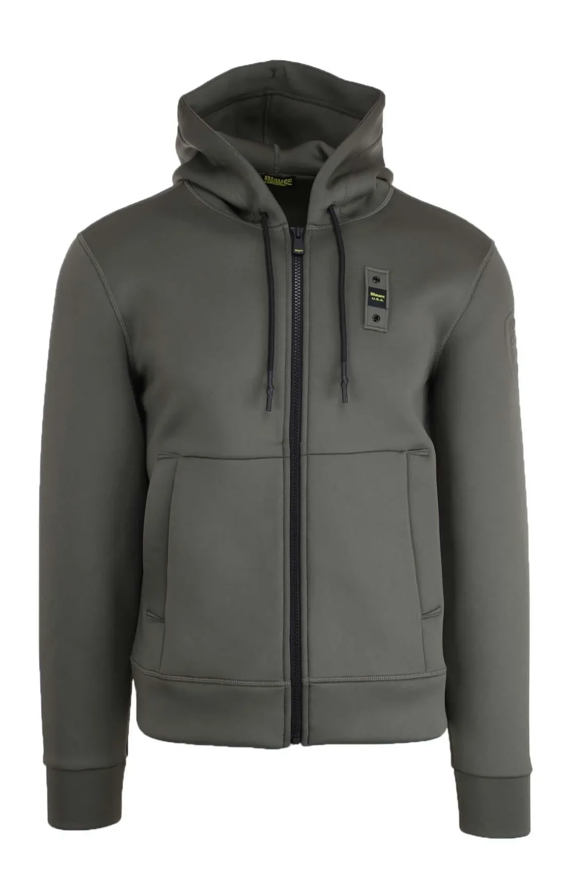 Felpa zip in neoprene con cappuccio COLBY NEOPRENE