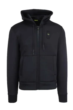 Felpa zip in neoprene con cappuccio COLBY NEOPRENE