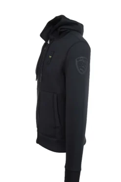 Felpa zip in neoprene con cappuccio COLBY NEOPRENE