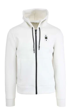 Felpa zip in neoprene con cappuccio COLBY NEOPRENE