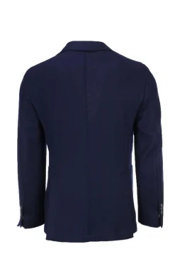 Giacca blazer monopetto in misto lana.