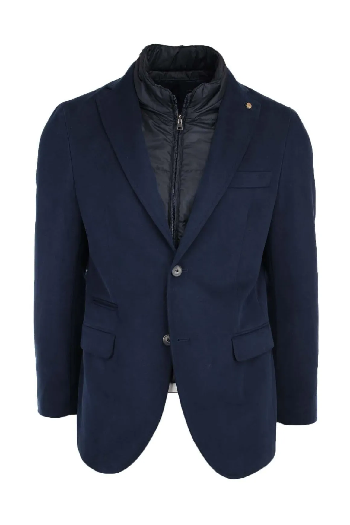 Giacca in cotone con pettorina rimovibile