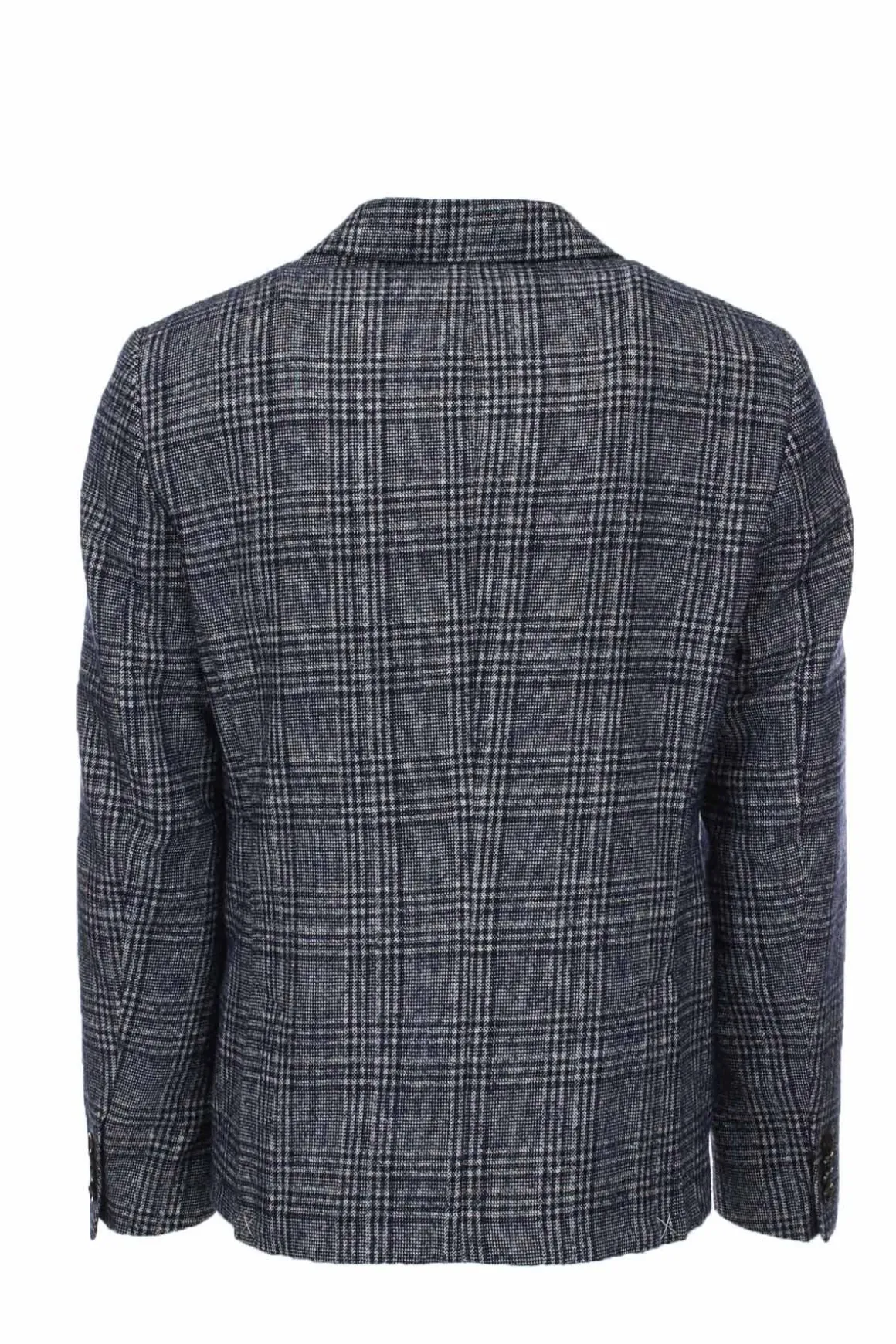 Giacca in lana a quadri