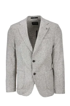 Giacca monopetto a quadri