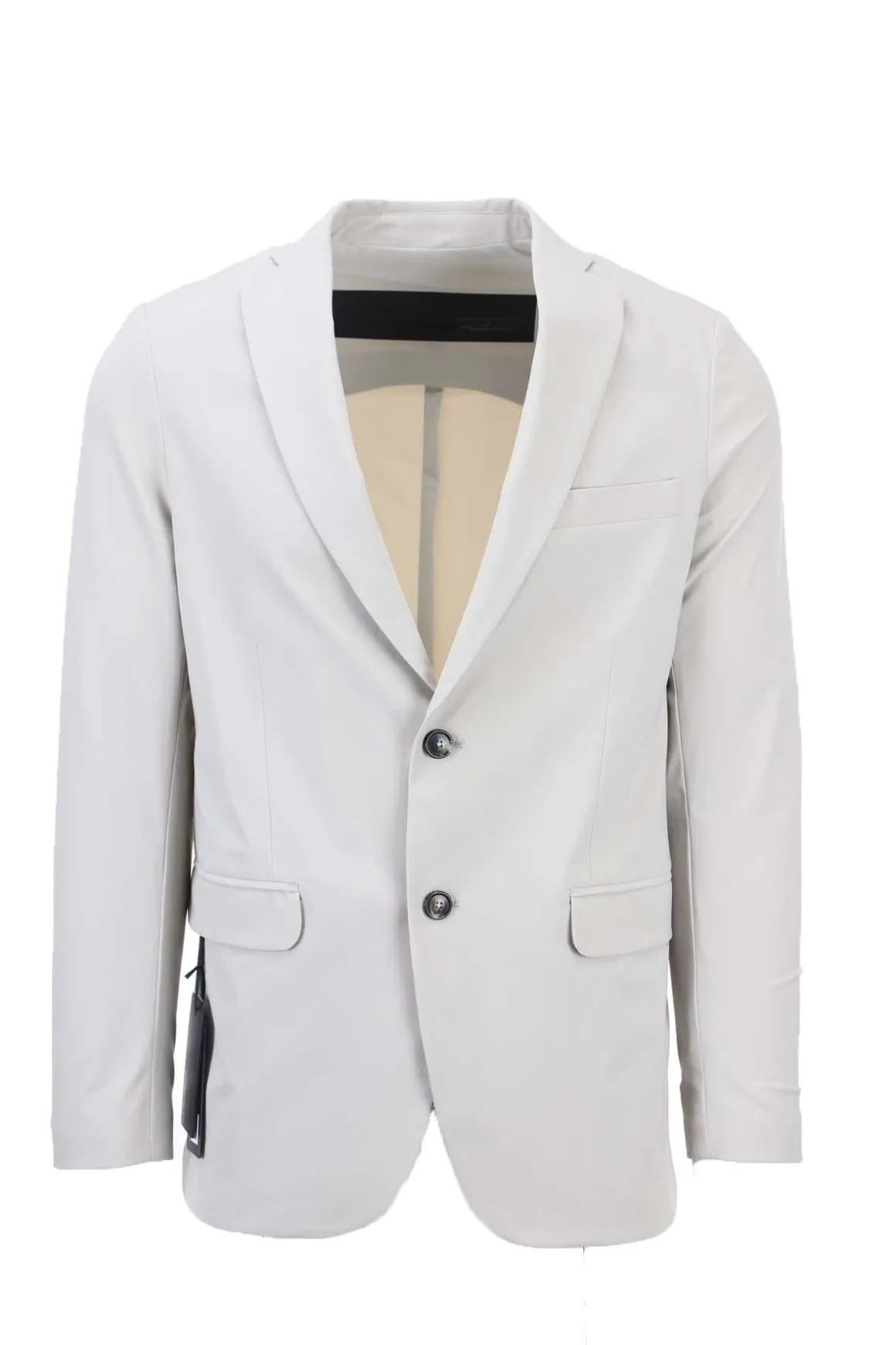 Giacca monopetto in tessuto tecnico microfantasia