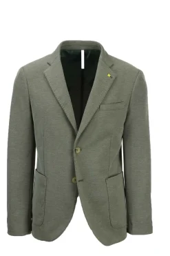 Giacca monopetto in tessuto stretch