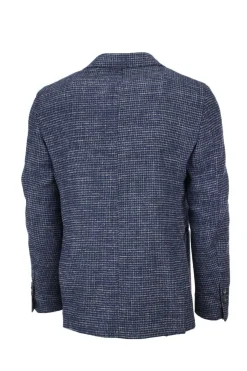 Giacca monopetto lana micro quadri