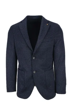 Giacca monopetto lana micro fantasia